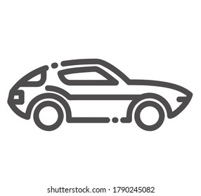 Ilustración vectorial de icono de automóvil