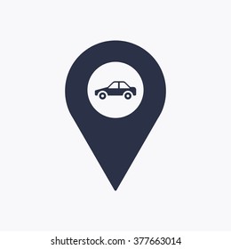 Car icon, vector illustration. Flat design 