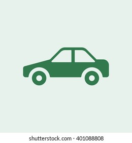 Car icon, vector illustration. Flat design style
