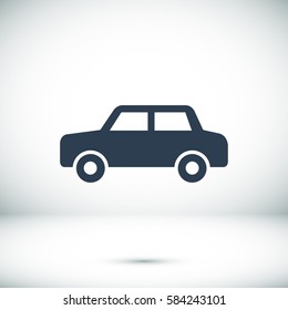 car icon, vector illustration. Flat design eps 10