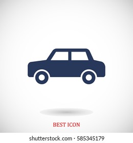 car icon, vector illustration. Flat design eps 10