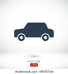 car icon, vector illustration. Flat design eps 10