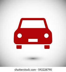 car icon, vector illustration. Flat design eps 10