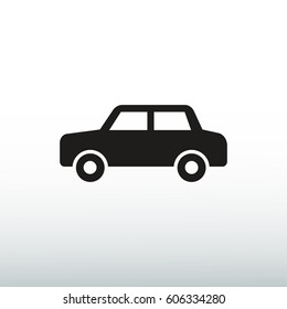 car icon, vector illustration. Flat design eps 10