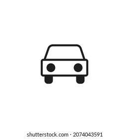 Autosymbol. Vektorgrafik für Grafikdesign, Web, UI, App.