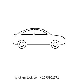 Car icon. Vector illustration isolated on white background