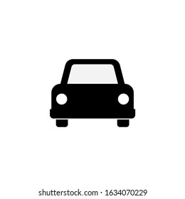 Car icon. Vector illustration isolated on white background. Flat design.10 eps.