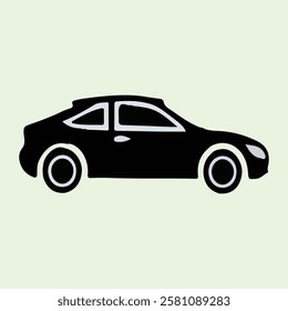 Car icon. Vector illustration isolated on white background. EPS
