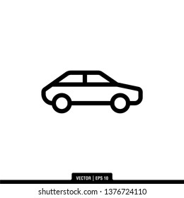 Car Icon Vector Illustration Logo Template

