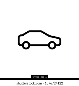 Car Icon Vector Illustration Logo Template
