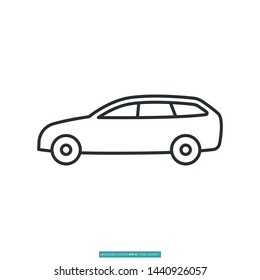 Car Icon Vector Illustration Logo Template For Website Or Mobile App
