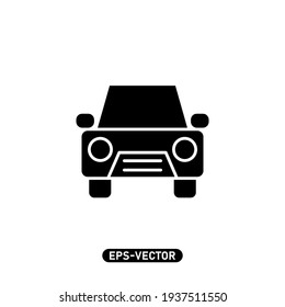 Car icon vector illustration logo template for many purpose. Isolated on white background.