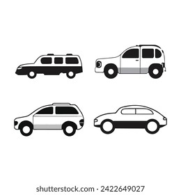 Car icon vector illustration logo template