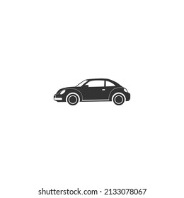 Ilustración vectorial de icono del automóvil en el signo de estilo plano moderno
