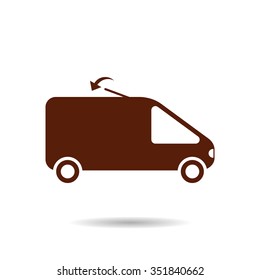 Car icon, vector illustration. Modern design. Flat design style