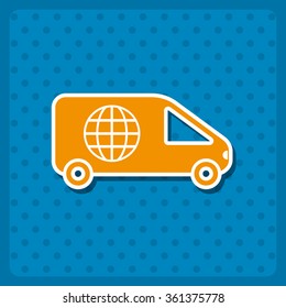 Car icon, vector illustration. Modern design. Flat design style