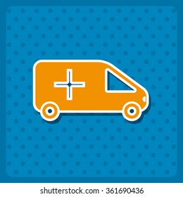 Car icon, vector illustration. Modern design. Flat design style