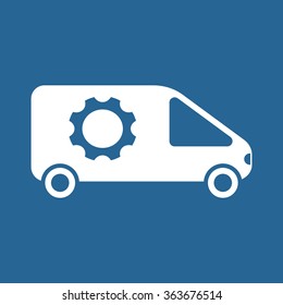 Car icon, vector illustration. Modern design. Flat design style