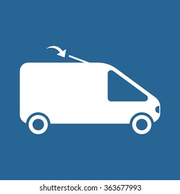 Car icon, vector illustration. Modern design. Flat design style