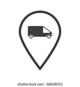 Car icon, vector illustration. Modern design. Flat design style