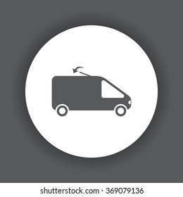 Car icon, vector illustration. Modern design. Flat design style