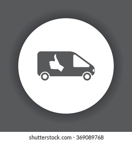 Car icon, vector illustration. Modern design. Flat design style