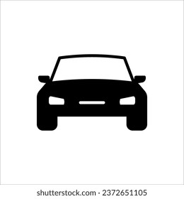 Autosymbol. Vektorgrafik auf weißem Hintergrund