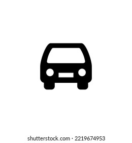 Car icon vector illustration. car sign and symbol. small sedan