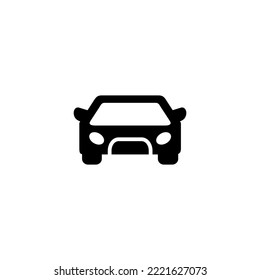 Car icon vector illustration. car sign and symbol. small sedan