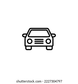 Autosymbol, Vektorgrafik. Autozeichen und -zeichen. kleiner Sedian
