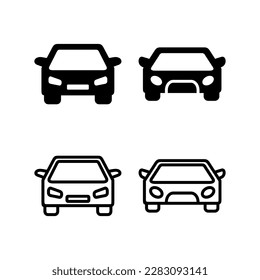 Autosymbol, Vektorgrafik. Autozeichen und -zeichen. kleiner Sedian