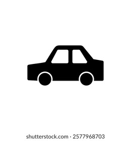 Car icon vector illustration. car sign and symbol. small sedan