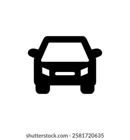 Car icon vector illustration. car sign and symbol. small sedan