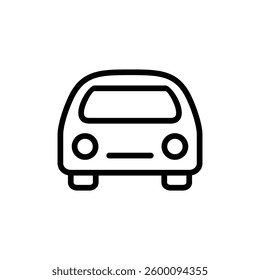 Car icon vector illustration. car sign and symbol. small sedan