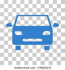 Car icon. Vector illustration style is flat iconic symbol, cobalt color, transparent background. Designed for web and software interfaces.