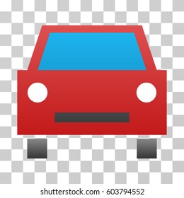 Car icon. Vector illustration style is flat iconic symbol with gradients, transparent background. Designed for web and software interfaces.