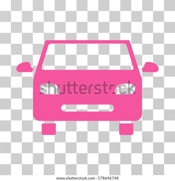 Car icon. Vector illustration style is flat\
iconic symbol, pink color, transparent background. Designed for web\
and software interfaces.