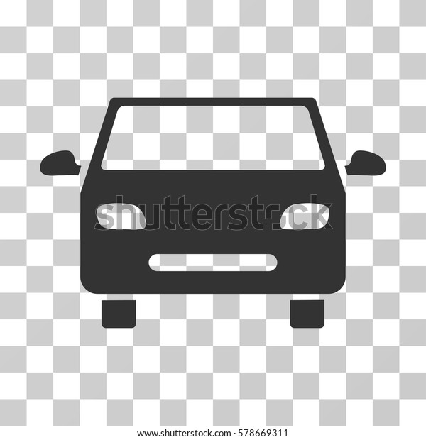 Car icon. Vector illustration style is flat\
iconic symbol, gray color, transparent background. Designed for web\
and software interfaces.