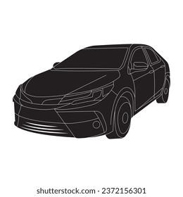 Diseño de símbolo de la ilustración del vector del icono del automóvil