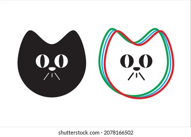 Ilustración vectorial de icono de coche. Fondo blanco