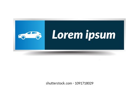 car icon vector and infographics web label