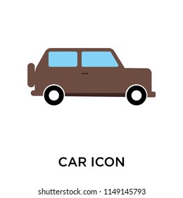 Car icon vector isolated on white background for your web and mobile app design, Car logo concept
