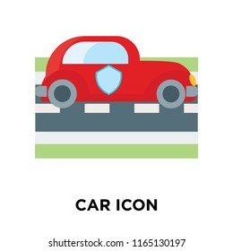 Car icon vector isolated on white background, Car transparent sign , insurance symbols
