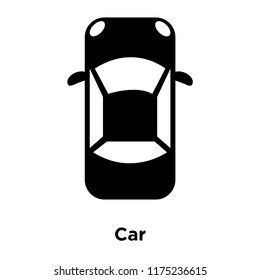 Car icon vector isolated on white background, logo concept of Car sign on transparent background, filled black symbol