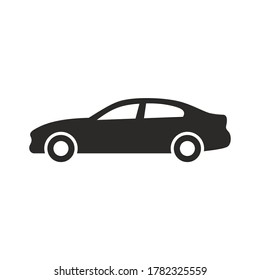 Car icon. Vector icon isolated on white background.