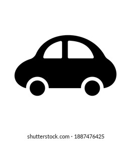 Car icon vector isolated on white background