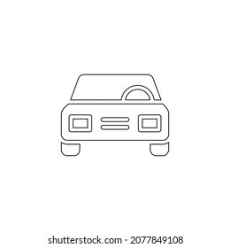 Autosymbol, Vektorgrafik. Zeilensymbol. Logo-Illustration.