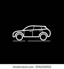 Auto-Symbol Vektorgrafik Linie Illustration 