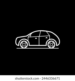Auto-Symbol Vektorgrafik Linie Illustration 