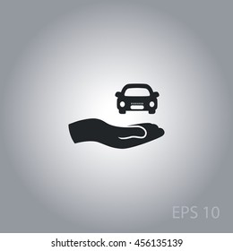 Car icon, vector logo
